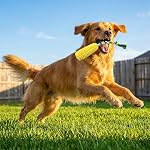 Carllg Dog Chew Toys for Aggressive Chewers, Indestructible Tough Durable Squeaky Interactive Dog Toys, Puppy Teeth Chew Corn Stick Toy for Small Medium Large Breed