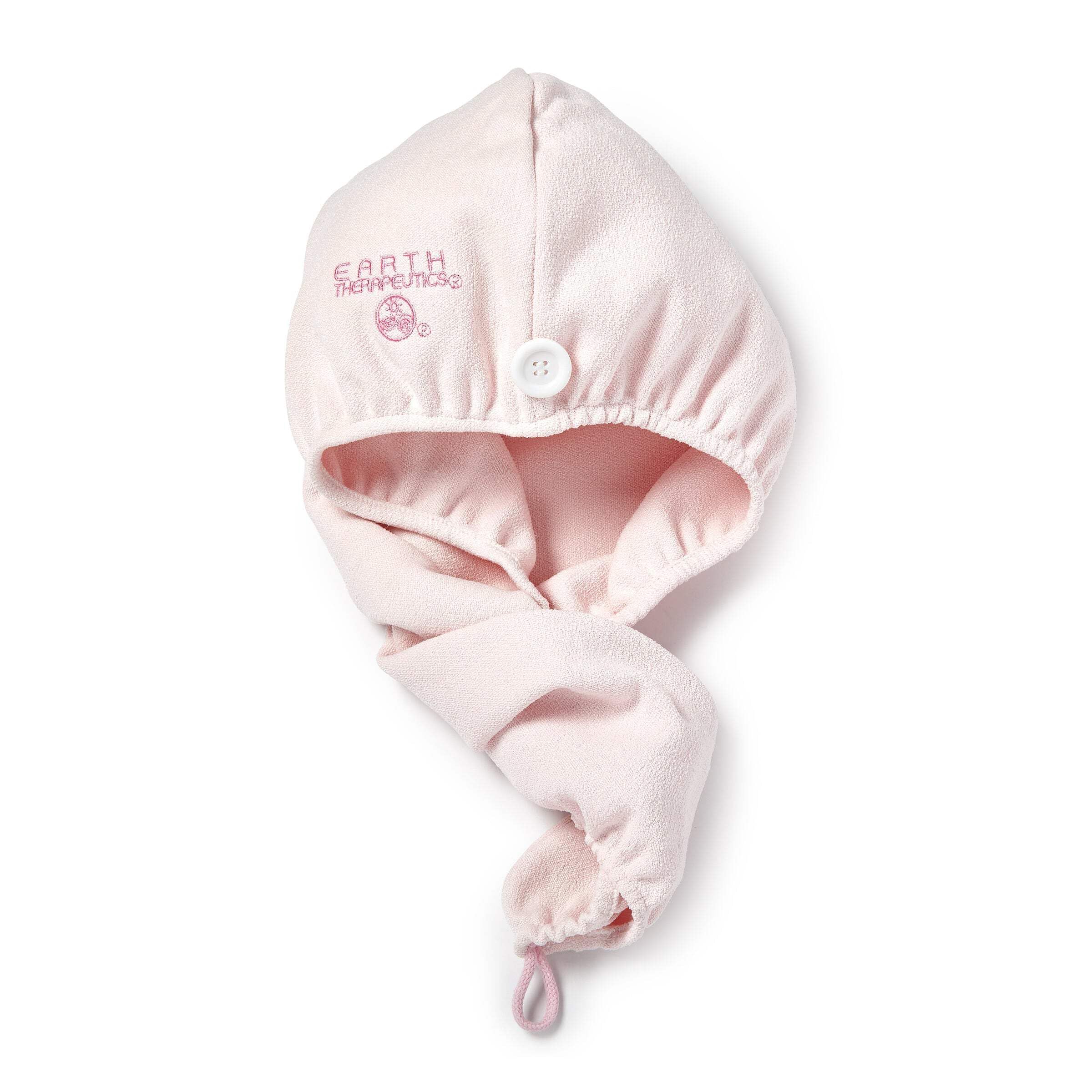 Earth Therapeutics Ultra-Absorbent Quick-Dry Hair Turban (Pink)