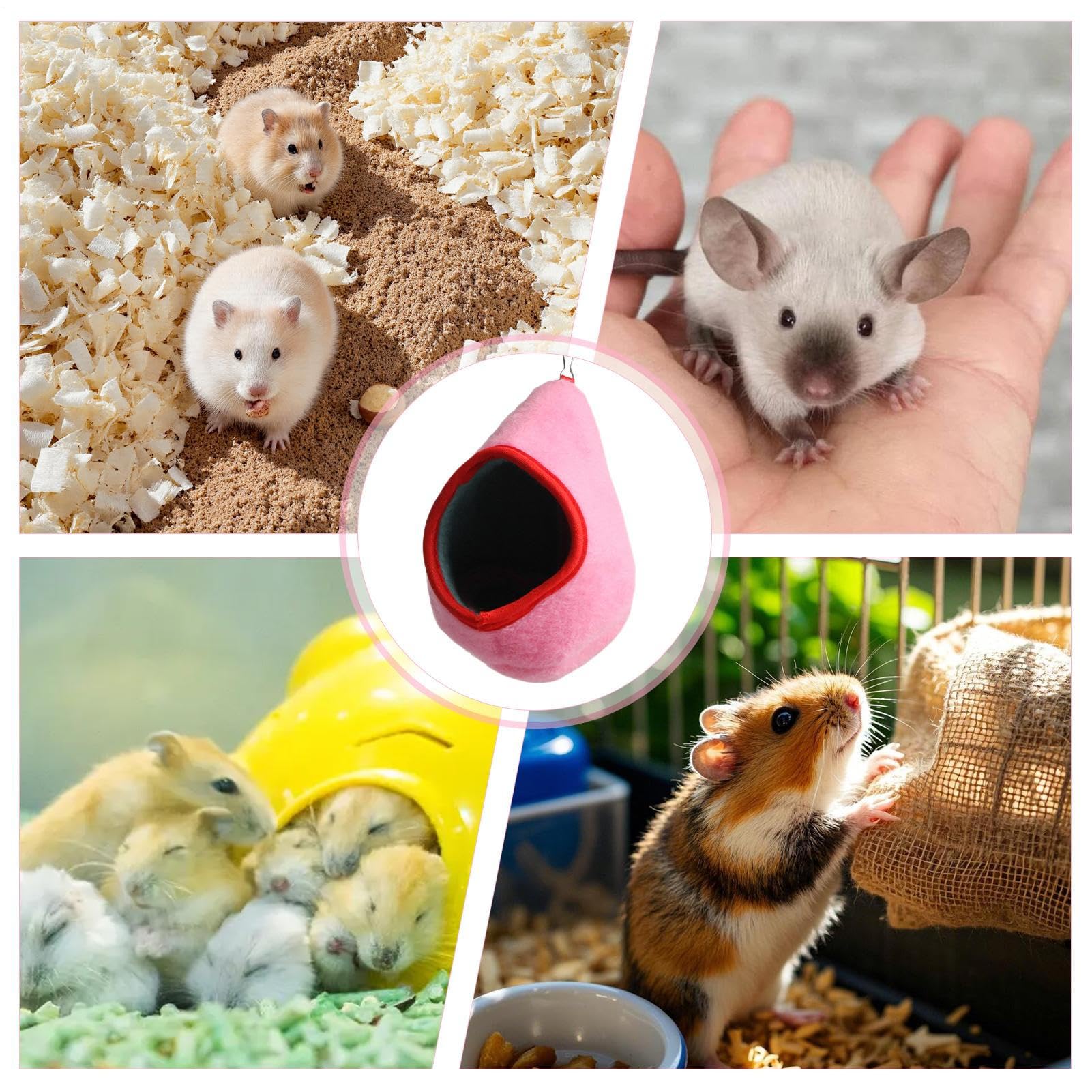 Amaca per criceti fantasia - Soffice sospeso, comodo in peluche con ganci, materiale durevole lavabile, casetta sospesa per criceti dorati e piccoli animali domestici | Accessorio decorativ