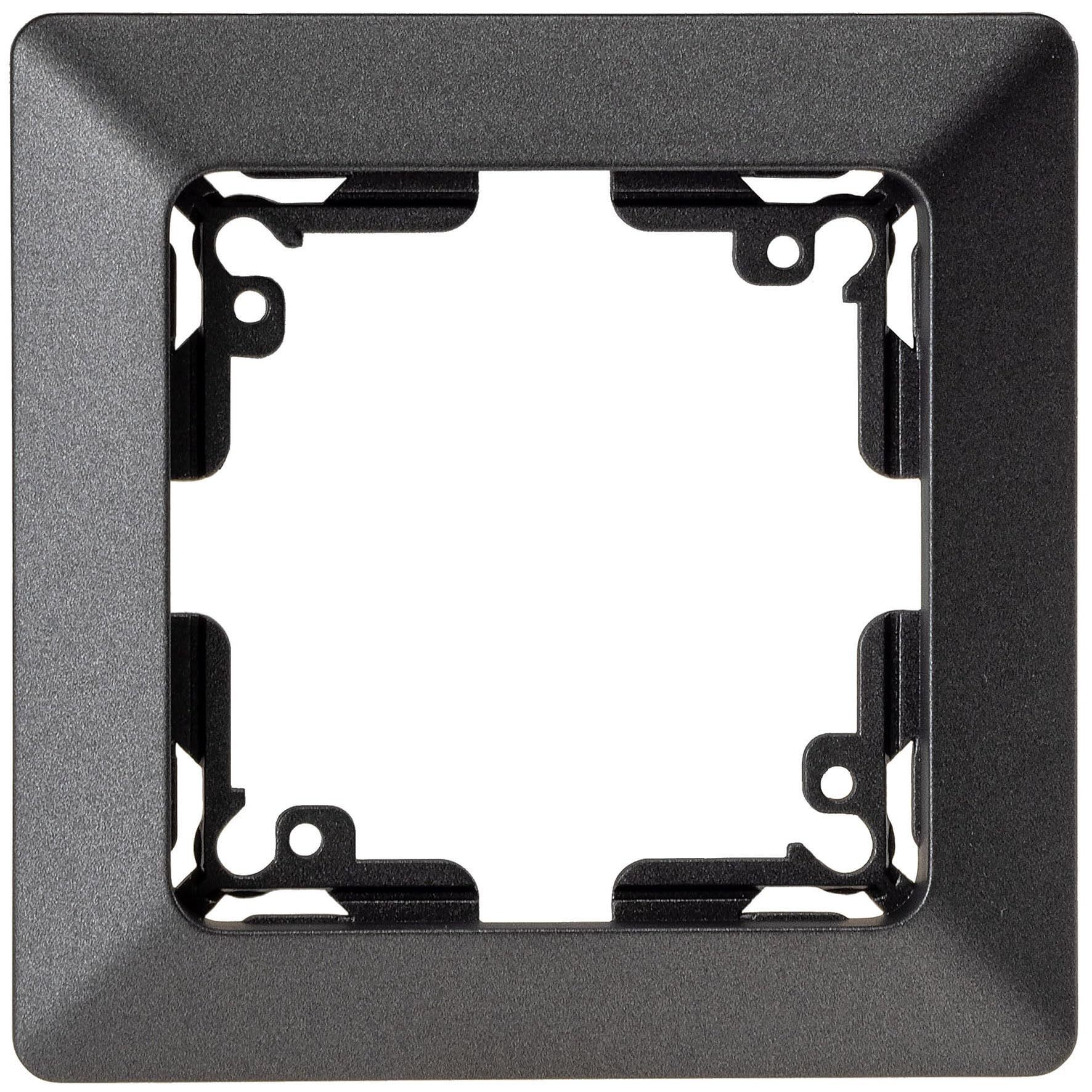 Interruttore a due vie da incasso Chilitec MILOS UP con cornice, 250V~ 10A, connessione a innesto, antracite, 10 pezzi