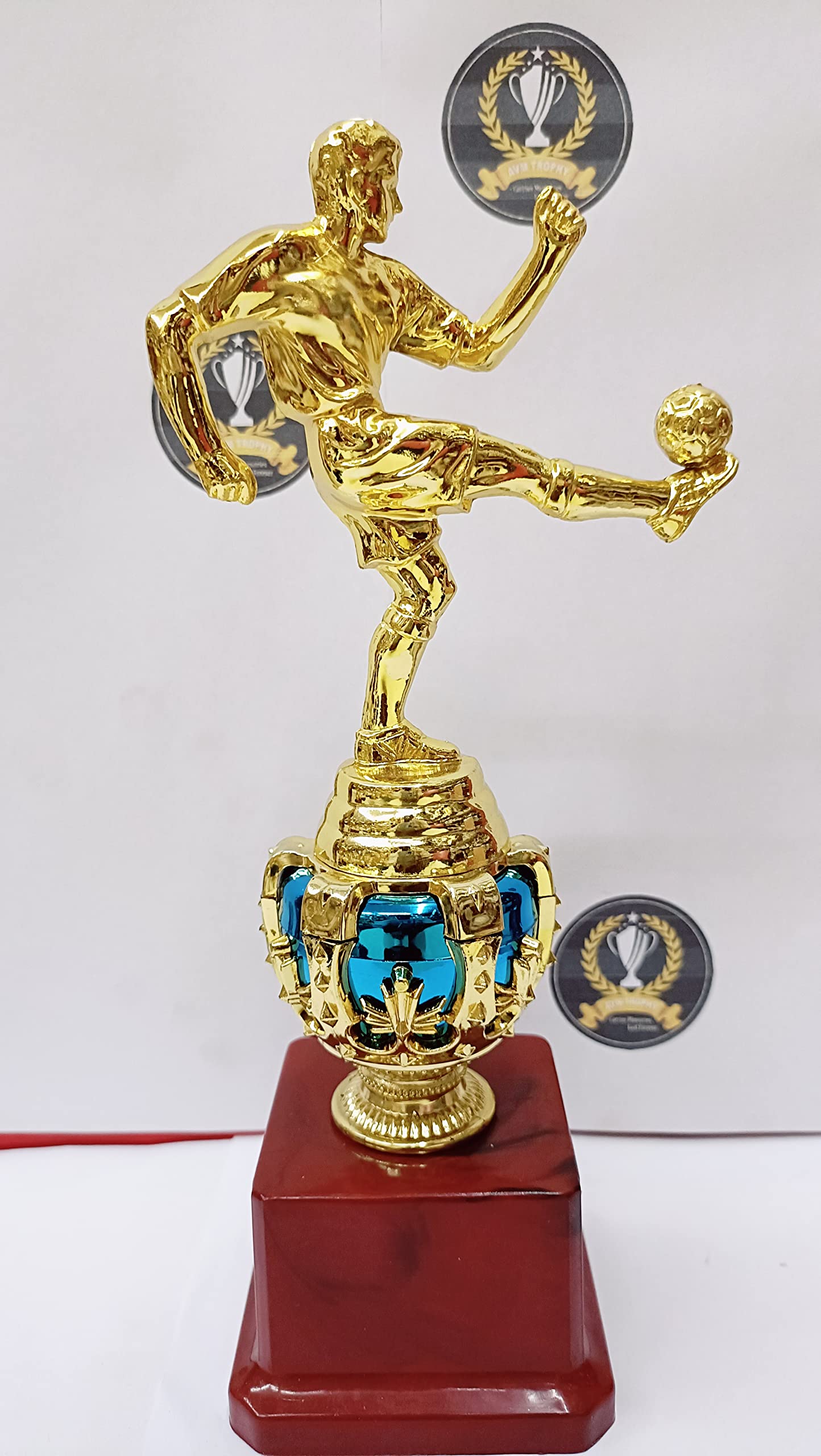 Trophy Golden Fiber Blue Cup Football (B0B43431DJ) Amazon Price History, Amazon Price Tracker
