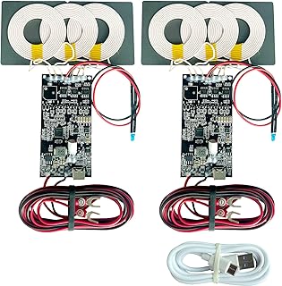 UUMAO 2 Pack Wireless Car Charger 3 Coil Motherboard pcba, 15W Qi Fast Charging, high-Power Wireless Charger Transmitter Module 12V-24V Input, DIY Charger Wireless for RV Wireless Charger pcba