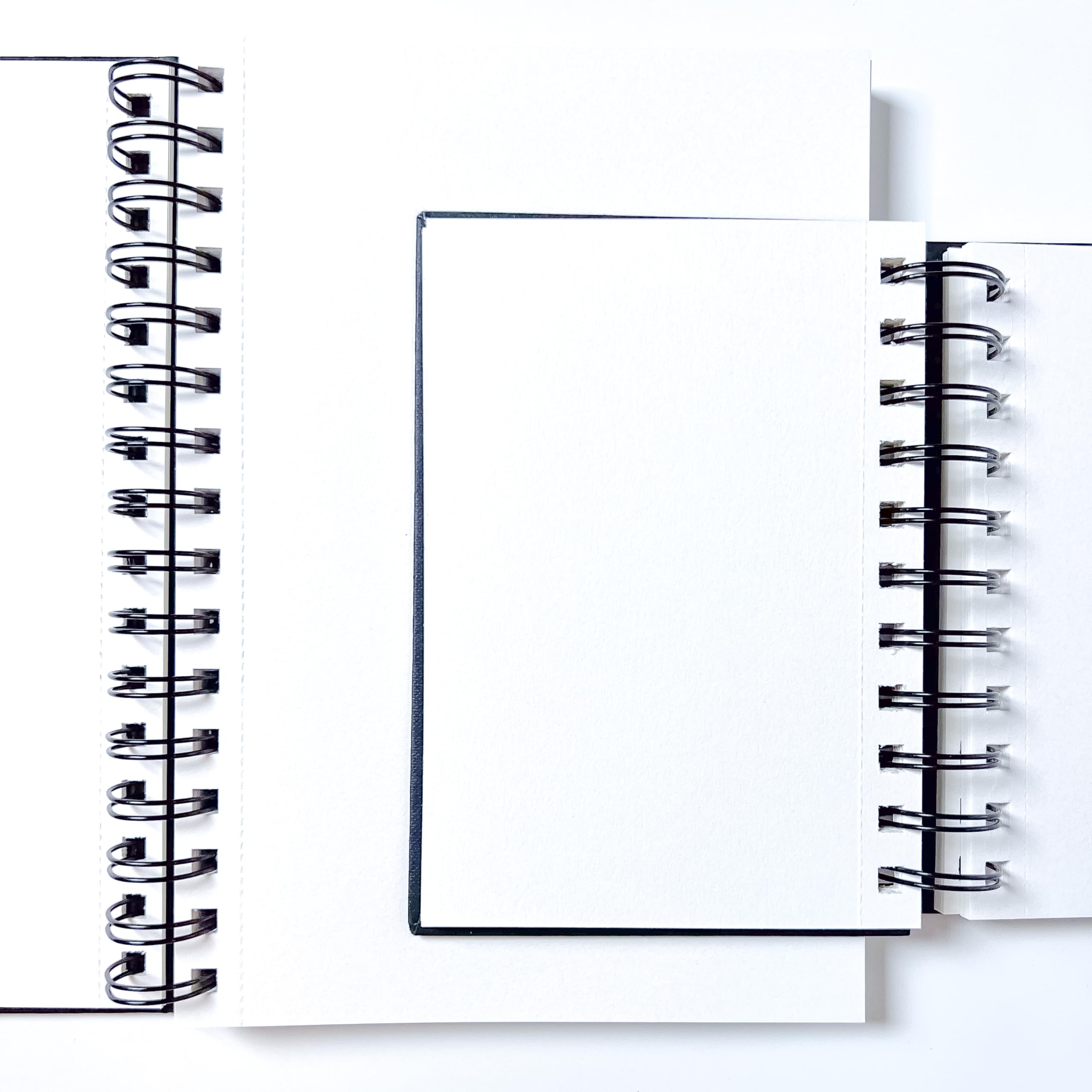 Elements A6 Wire-O White Sheets Art Sketch Book, Hard Cover, 180gsm Cartridge Paper, 50 Perforated Sheets - Image 2