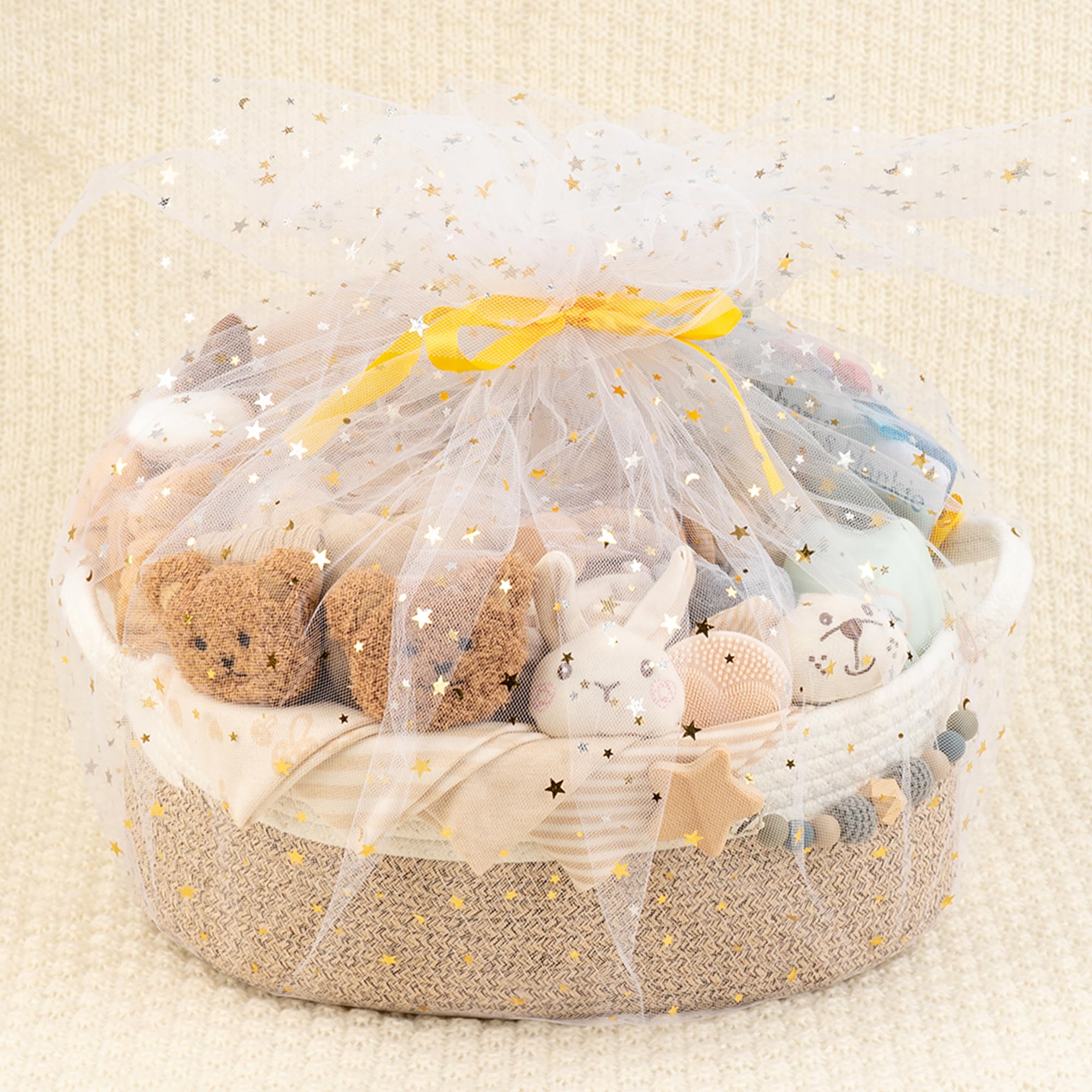 Baby Geschenk 30-teilig, Neugeborenen Geschenk, Baby Set zur Geburt (Braun)
