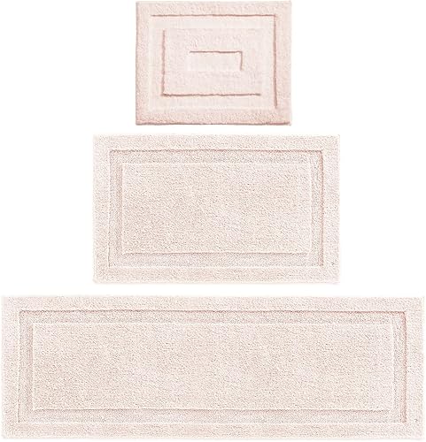 mDesign Hydra Collection - Alfombras de baño de microfibra suave de poliéster para baño, bañera, ducha, absorbente de agua, lavable a máquina,