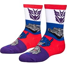 Cool Socks for Kids, Retro Cartoons Styles, Fun Graphic Prints, Youth Sizes, Assorted