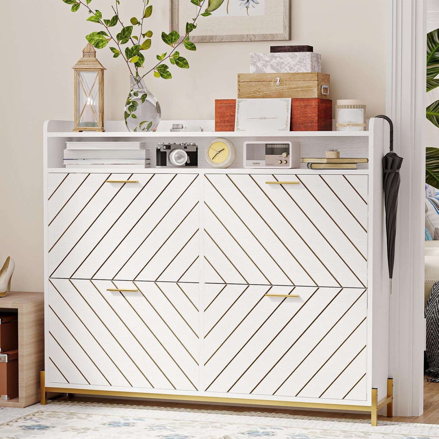 UZUGUL Shoe for Entryway,Slim Hidden Shoe