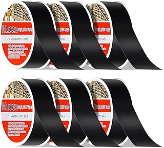 Nuoex Joist Tape for Decking,2'' x 50’ Weather Resistance Deck Tape Joist,Waterproof Seal Butyl Joist Tape,Self-Adhesive Deck Flashing Tape for Wood Joists Beams (2" x 50'-6Roll)