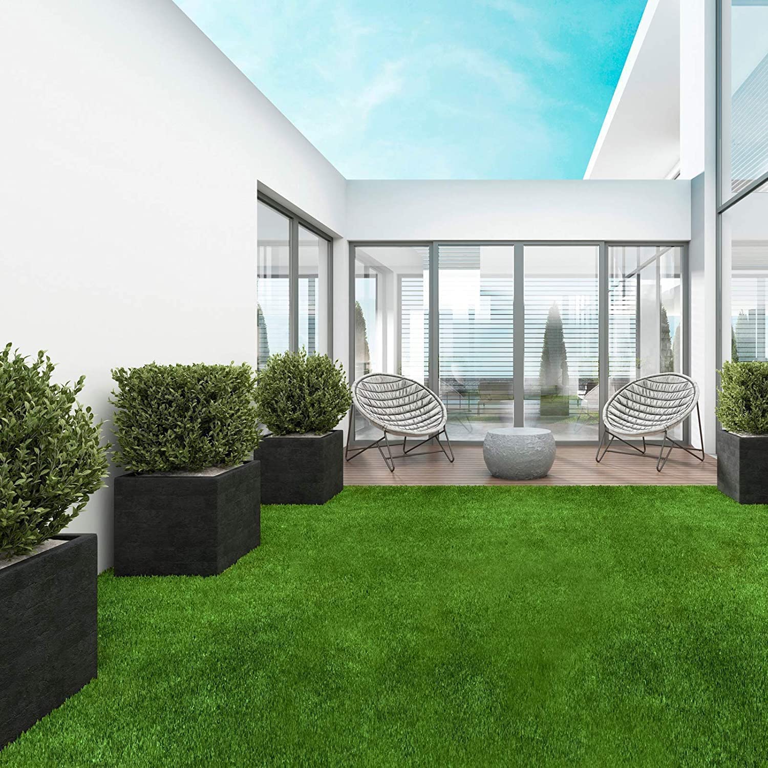 Floordirekt | Gazon Synthétique Artificiel - Rouleau Gazon Qualité Supérieure - Idéal pour Balcon, terrasse et Jardin | Différentes Tailles et épaisseurs | 26mm de Hauteur, Marbella, 200x600 cm