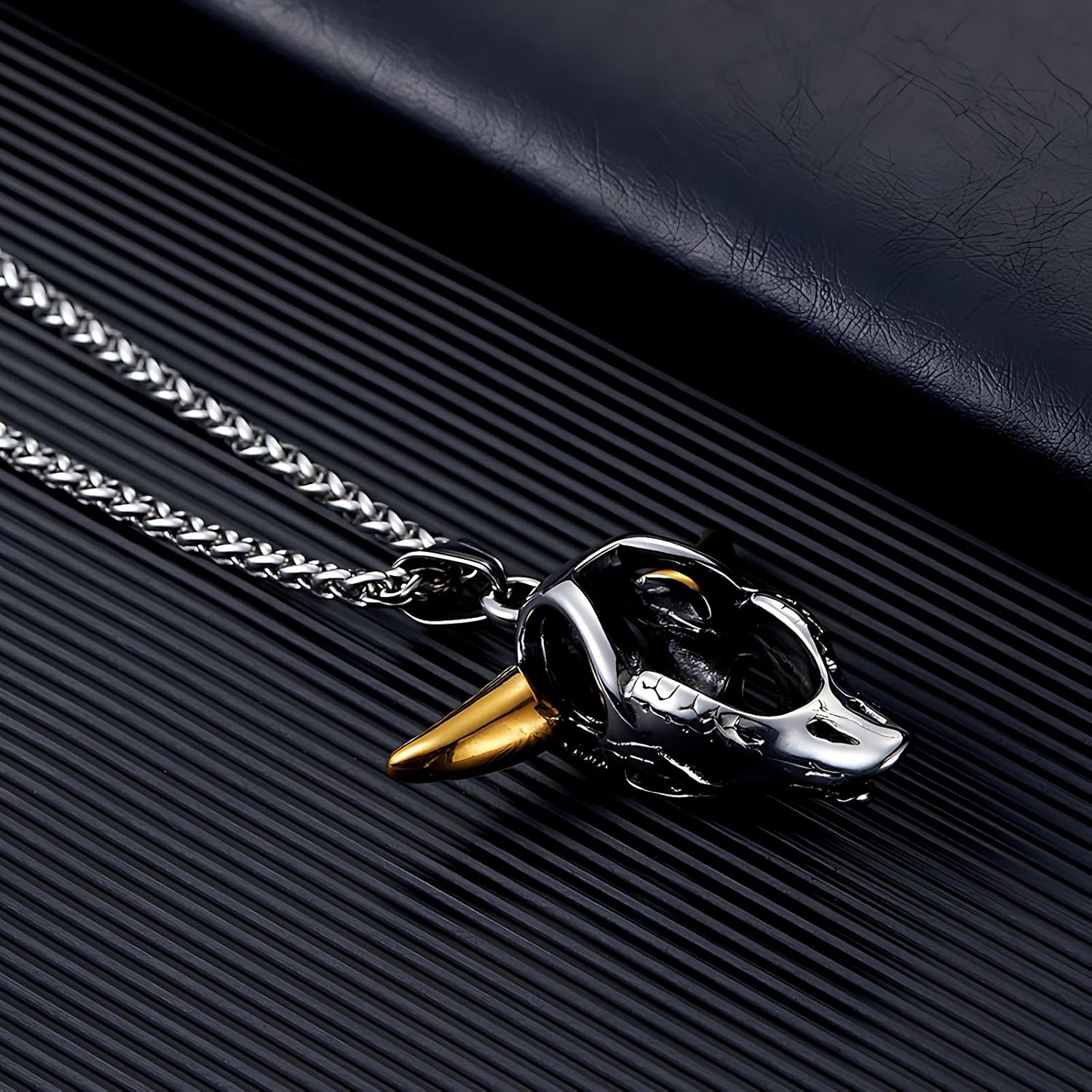 14K Gold Plated Pendant Necklace Pave Crystal Design, Unique Statement Jewelry for Men & Women, Faith-Inspired Gift