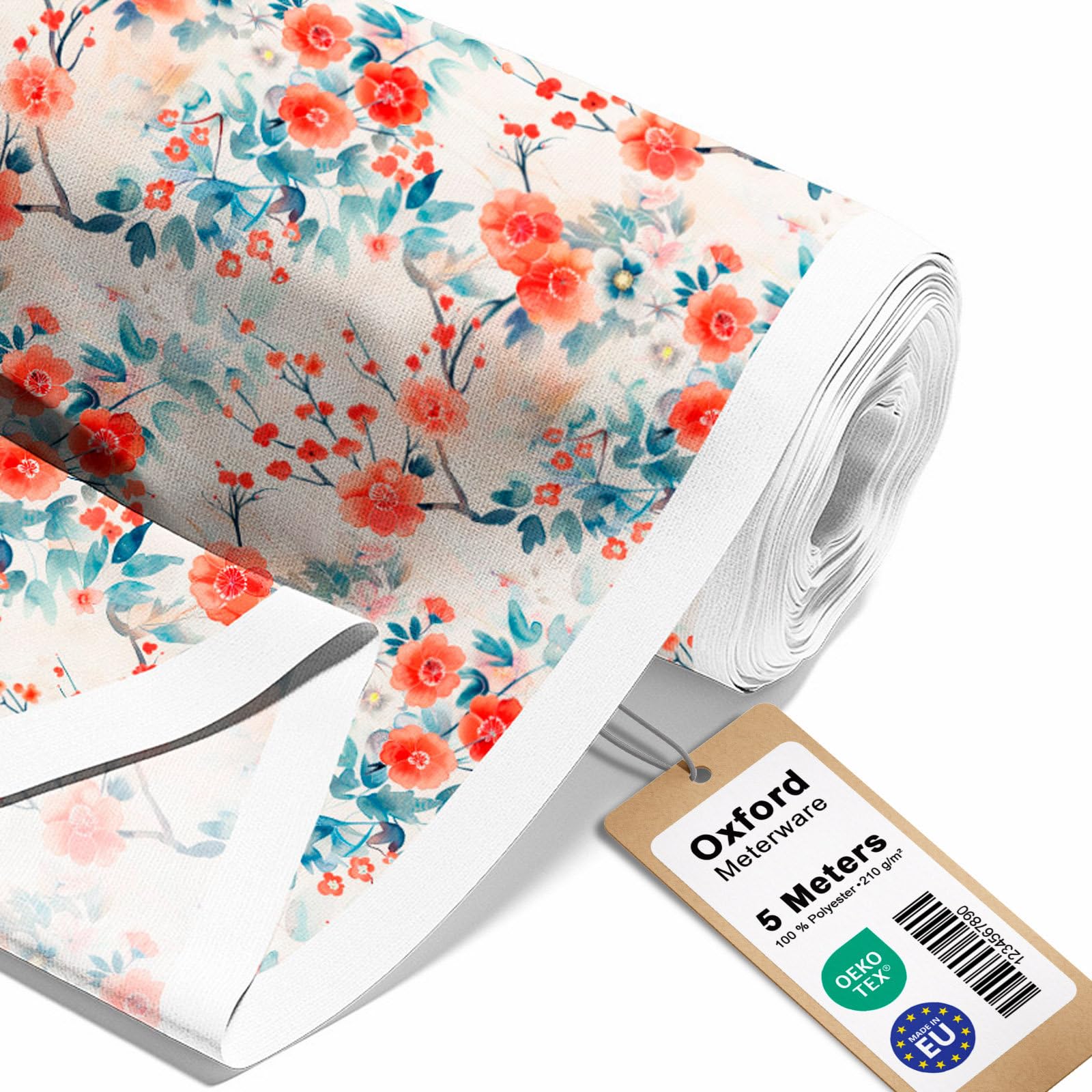 HEKO PANELS Tela Oxford impermeable primavera flores japonesas 5 metros 155