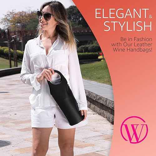 Miniatura 7 de Open The Wine Regalos para los amantes del vino  Bolsa transportadora de vino de lujo, enfriador, termo, aireador, tapón, sacacorchos, accesorios de