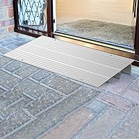 Vista 7 de Rampa para umbral de puerta de 3" de altura Rampa de puerta de aluminio Rampa de entrada o para puertas con capacidad de carga de 800 lbs