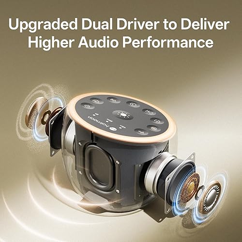 Miniatura 4 de Hotmoon Máquina de sonido para dormir, máquina de sonido de ruido blanco Cocoon 2 con 40 sonidos sin bucle, doble altavoz y temporizador, luz de 8