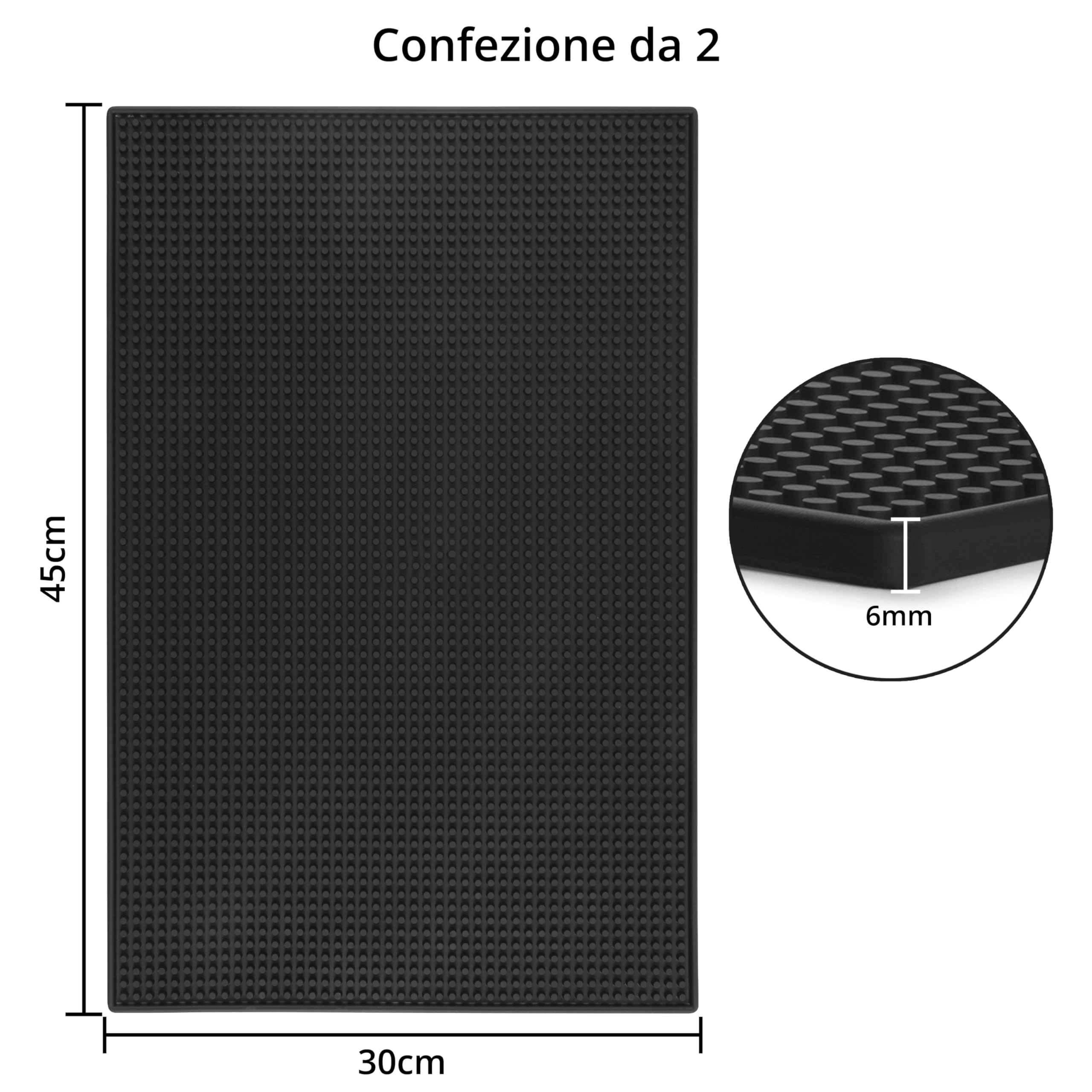 Tappetini Bar In Gomma |Bar Mat Poggiabicchieri Al Miglior Prezzo - Foto 9