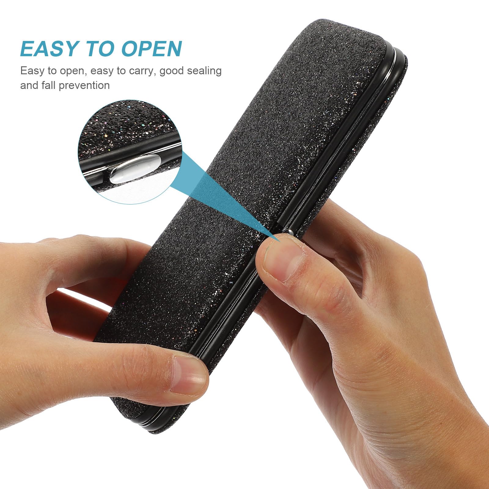 Box Storage Bag Lash Holder Eyelash Extension Makeup Organzier Storage Container Small Case Makeup Tool Container Storage Box Storage Box Black