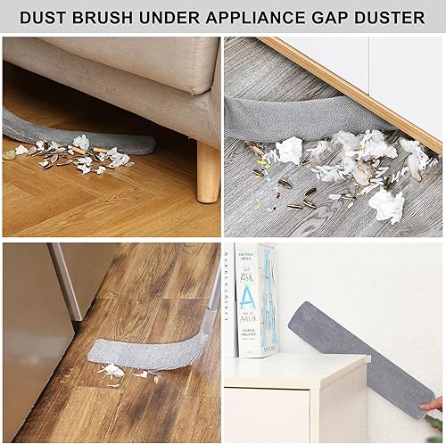 Miniatura 4 de Herramientas de limpieza mejoradas para debajo de los electrodomésticos, plumero de microfibra de 67 pulgadas, accesorios de limpieza de cepillo