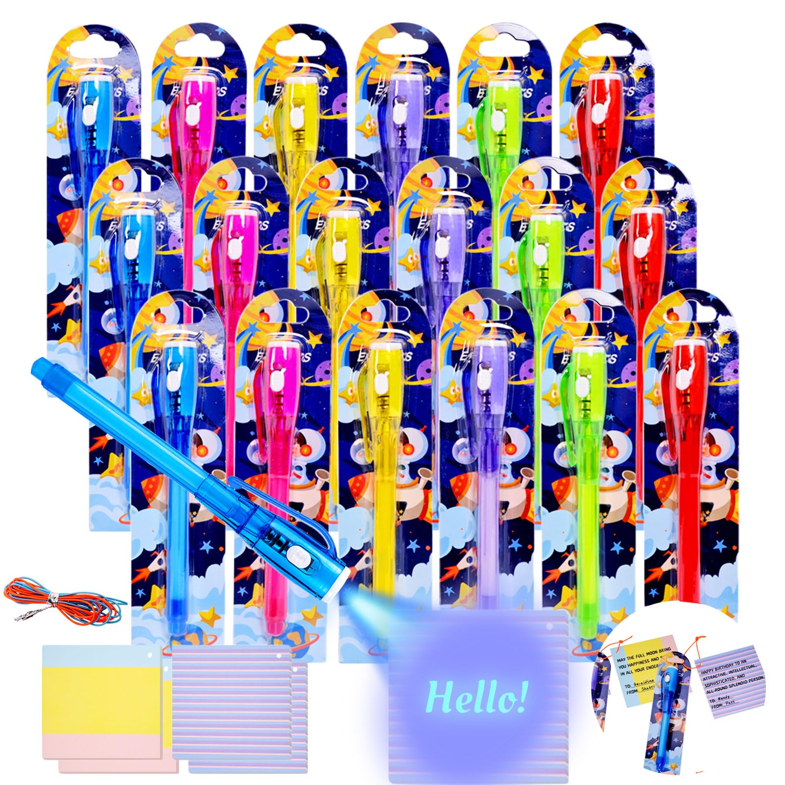 Amazon.com: Invisible Ink Pens Gifts Cards. 24 Pack Spy Pen