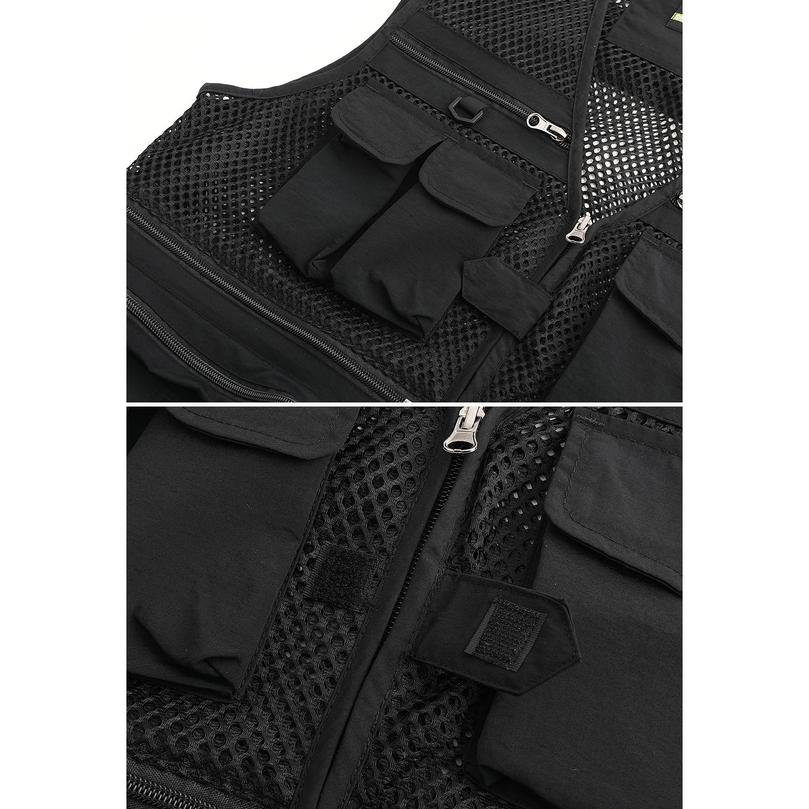 Hbufnha Gilet tattico per caccia gilet da pesca multi tasca lavoro Cargo Jacket