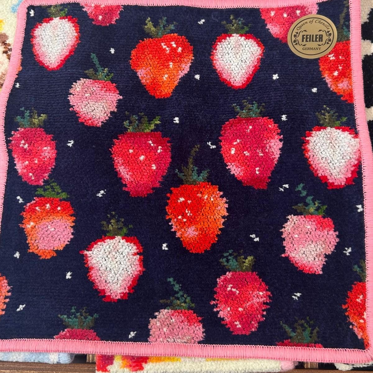 Amazon.co.jp: フェイラー いちご ハンカチ 表参道限定 : ファッション