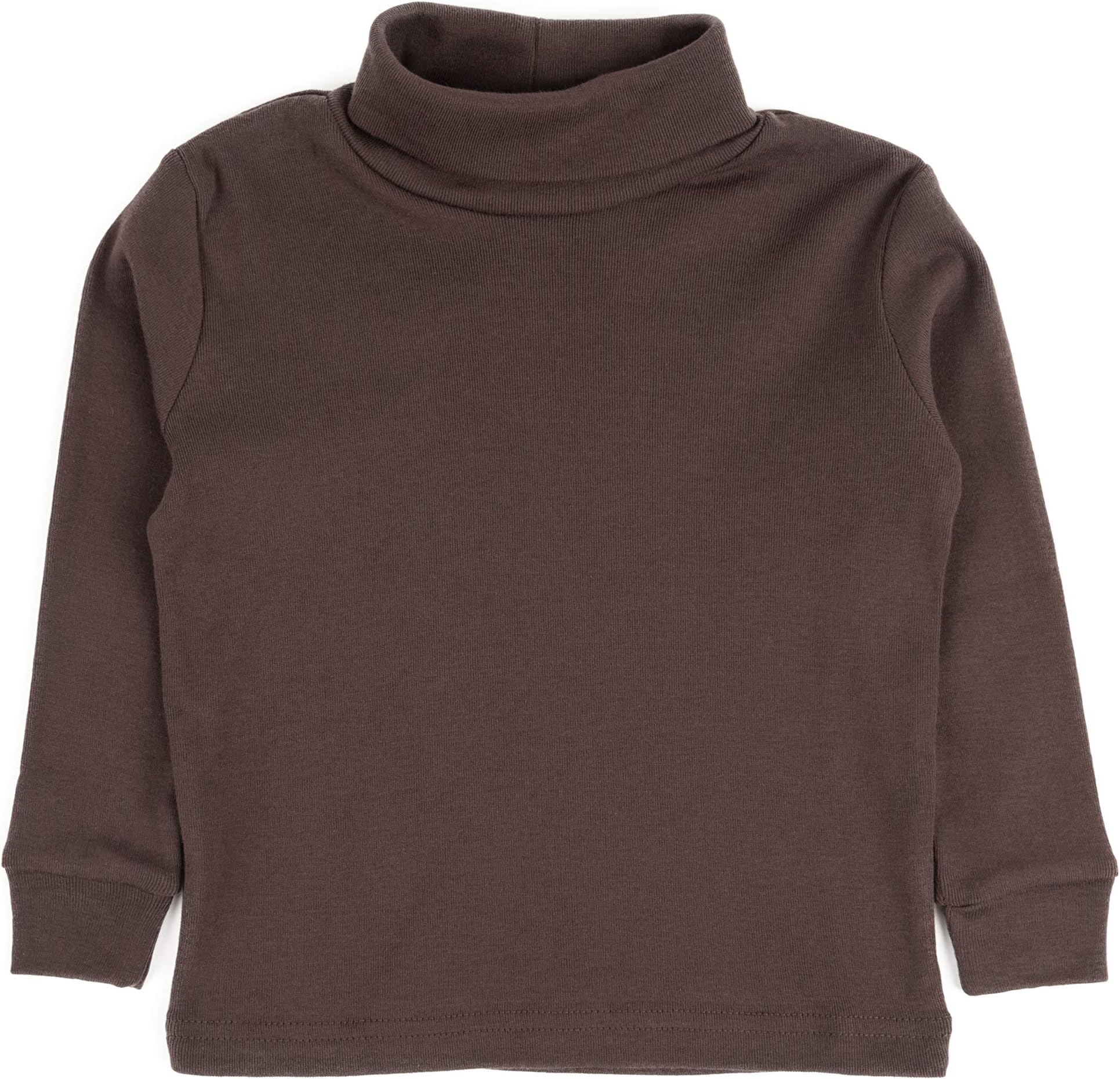 LeveretGirls Boys & Toddler Solid Turtleneck 100% Cotton Kids Shirt (2 Toddler-14 Years) Variety of Colors