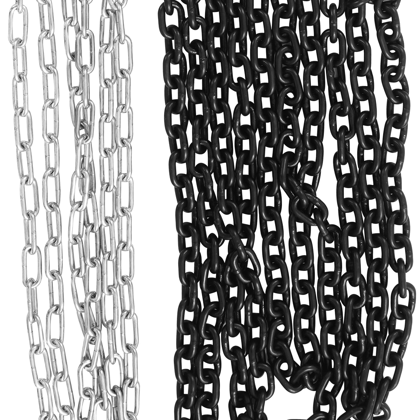 Handkettenzüge, 1/2T Kettenzug Handseilwinde, Manueller Kettenzug, 3m Kette, Flaschenzug Seilzug Handkran für Forst und Werkstatt (Orange, 2T)