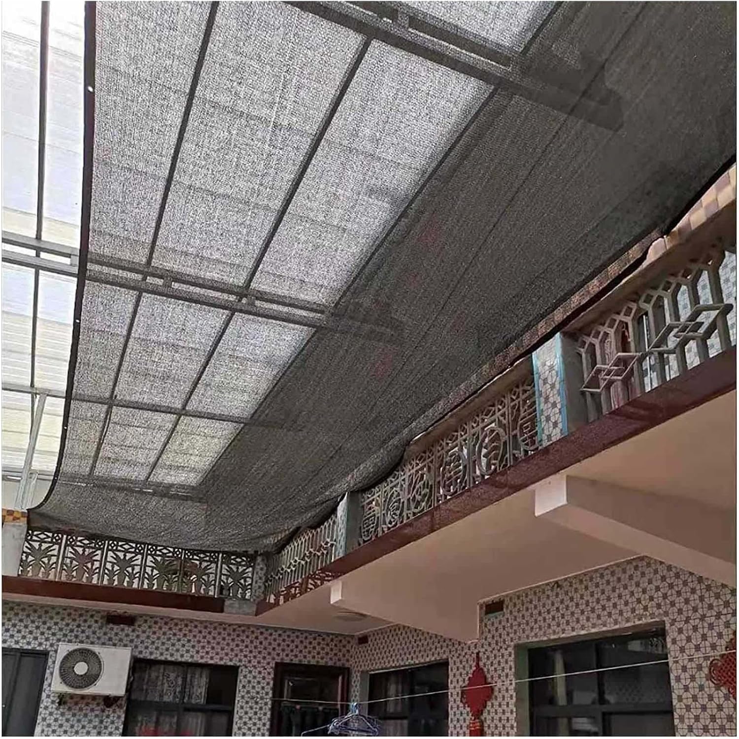 Shade Netting 2x4/2x5/3x3/3x5/4x6m, Greenhouse Shade Net with Grommets, Outdoor Plant Protection Cover, Shade Sail, Awning, 50% Sunblock Shade Cloth,Black-1.5x9m(4.9 * 29.5ft)