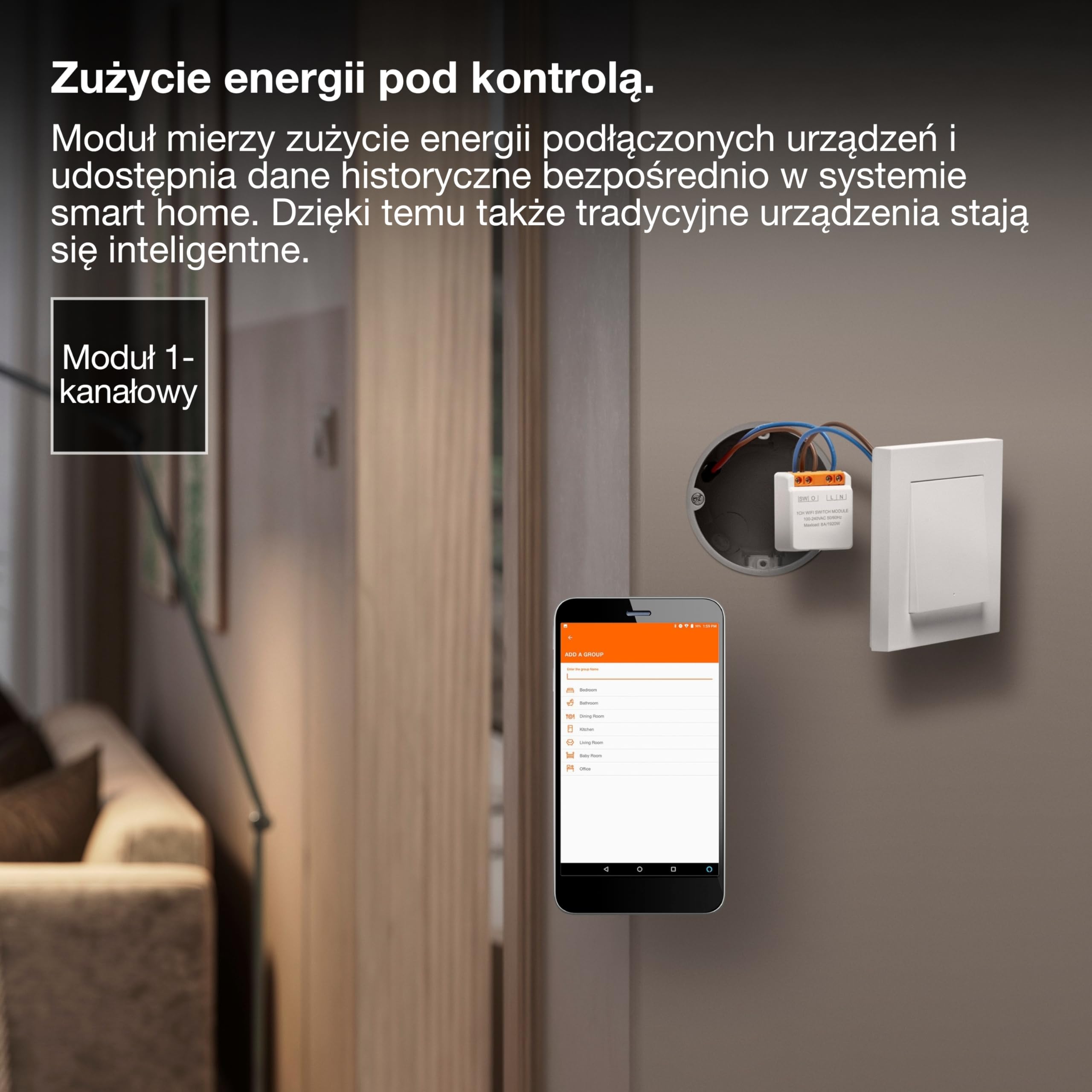 SMART+ WIFI SWITCH MODULE 1 Channel