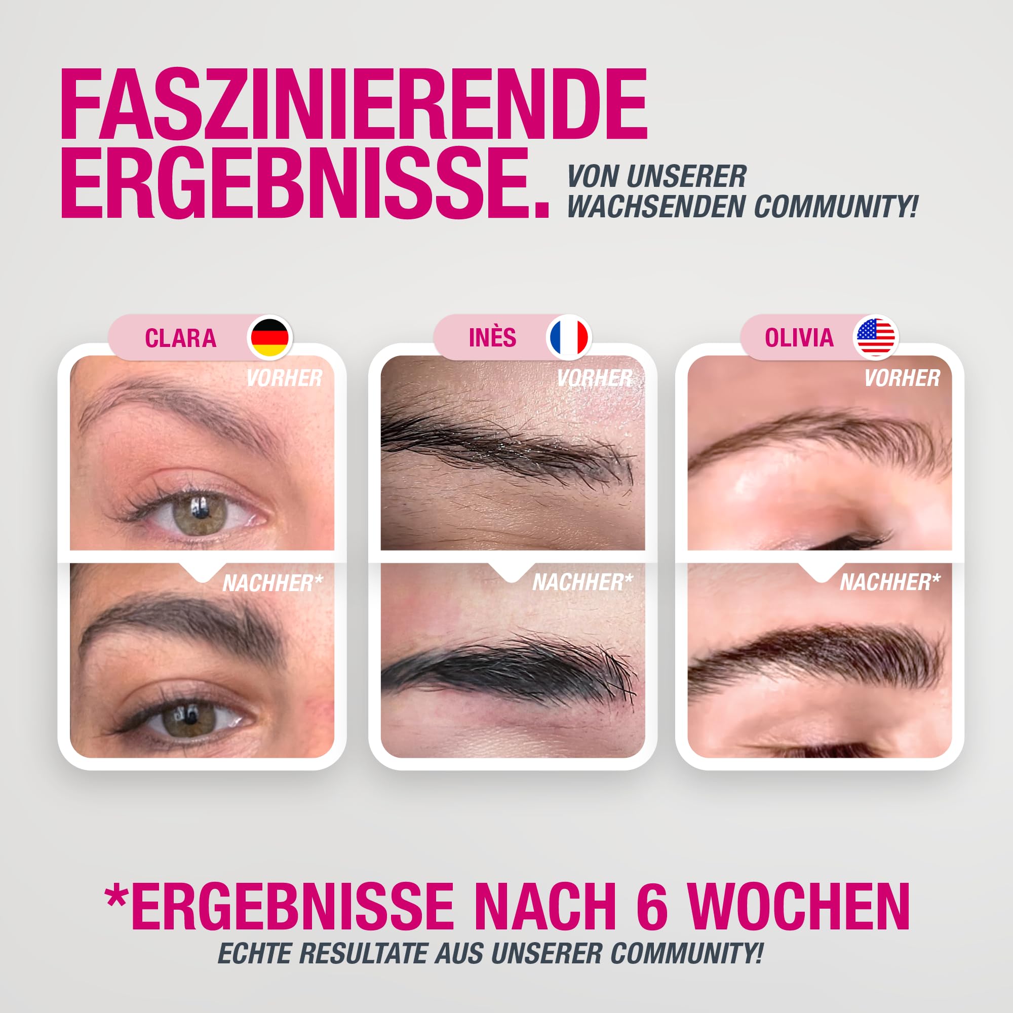 BROWCOCA!NE® Augenbrauen-Serum für schnelles Wachstum & volle Brauen | veganer Eye-Brow Booster by Svenja Walberg | Testsieger Augenbrauen-Wachstum MADE IN GERMANY
