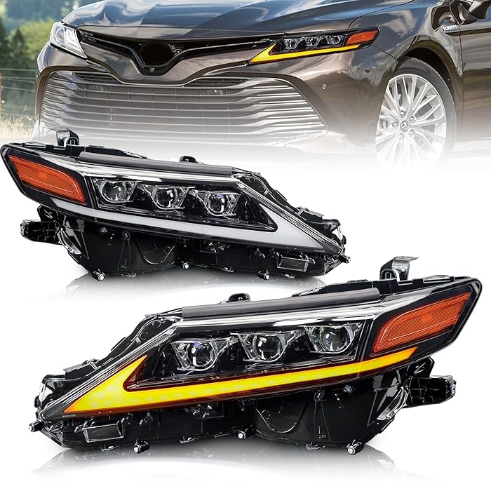 Buy Headlights Assembly for Toyota Camry 20182021, LED Camry Headlight with 6 Low/High Beams