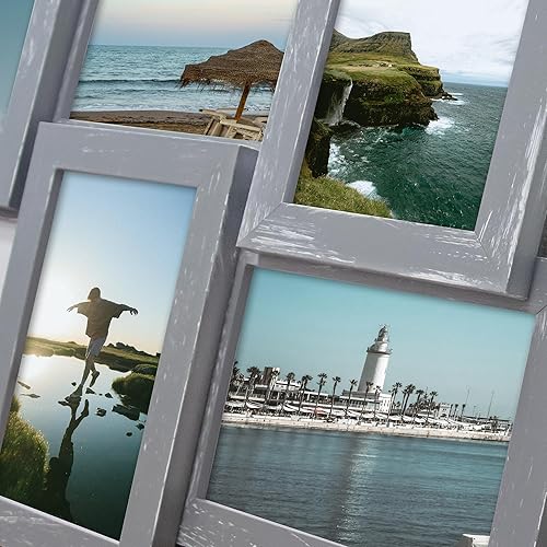 Miniatura 8 de J.M.Deco Marcos de fotos de collage de 12 aperturas para decoración de pared, marco de fotos de 4 x 6 pulgadas para decoración del hogar, regalos de