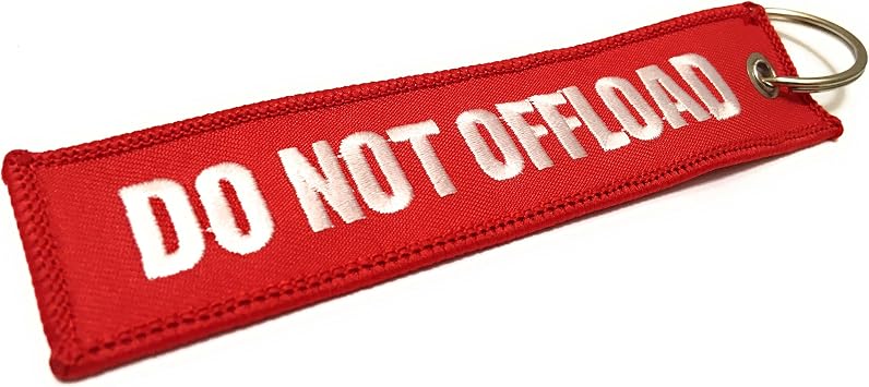 Crew Baggage/Do Not Offload Luggage Tag/Embroidered Keychain