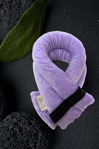 Miniatura 4 de Nature's Approach Paquete de felpa para el cuello y los hombros, almohadillas térmicas para microondas para terapia de calor y frío, paquetes