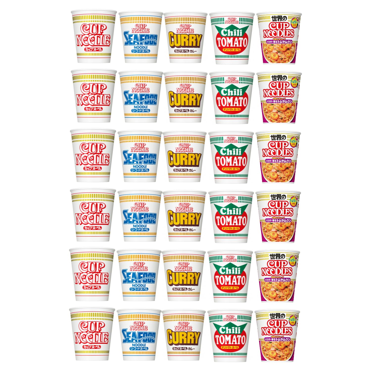 Amazon.co.jp: カップヌードル 5種30食 詰め合わせ カップヌードル