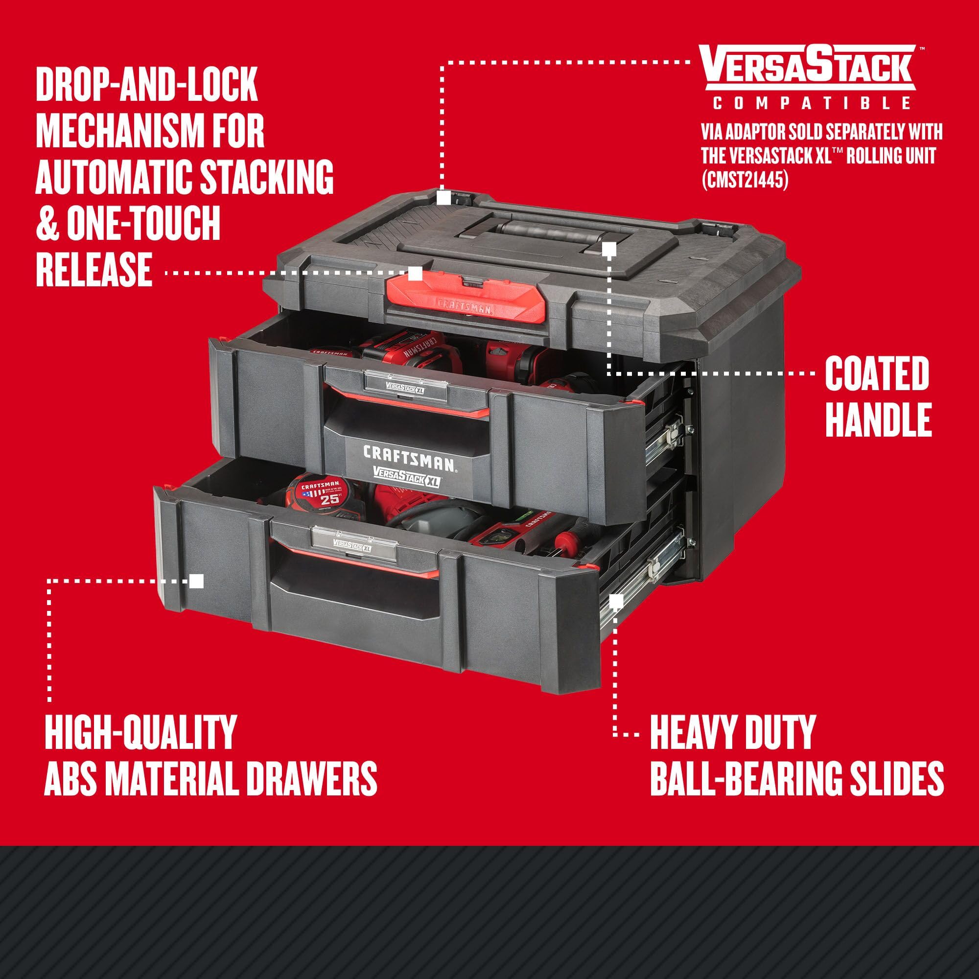 CRAFTSMAN TRADESTACK CMST21404 skrzynka narzędziowa, organizer na narzędzia, szuflada