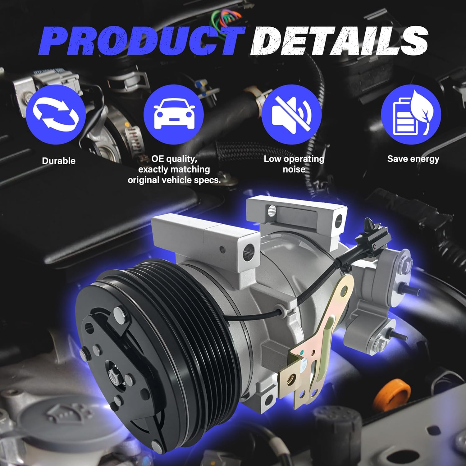 A/C Air Conditioner Compressor with Clutch Replacement for Subaru Forester 2011-2013 CO 29104C 158485