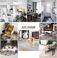 Vista 3 de Creativity Area Rugs 80cm 100cm 120cm 140cm 160cm 180cm 200cm Round Carpet for Living Room Bedroom Home Floor Non-Slip Mats Soft Yoga Mat