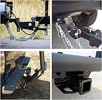 Vista 9 de Nilight JK-61A - Kit receptor de enganche de remolque de parachoques trasero, 2 pulgadas, compatible para Jeep Wrangler JK 2007-2018 4 puertas y 2