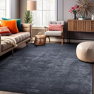 Rugshop Contemporary Solid Stain Resistant Flat Weave Eco Friendly Premi...