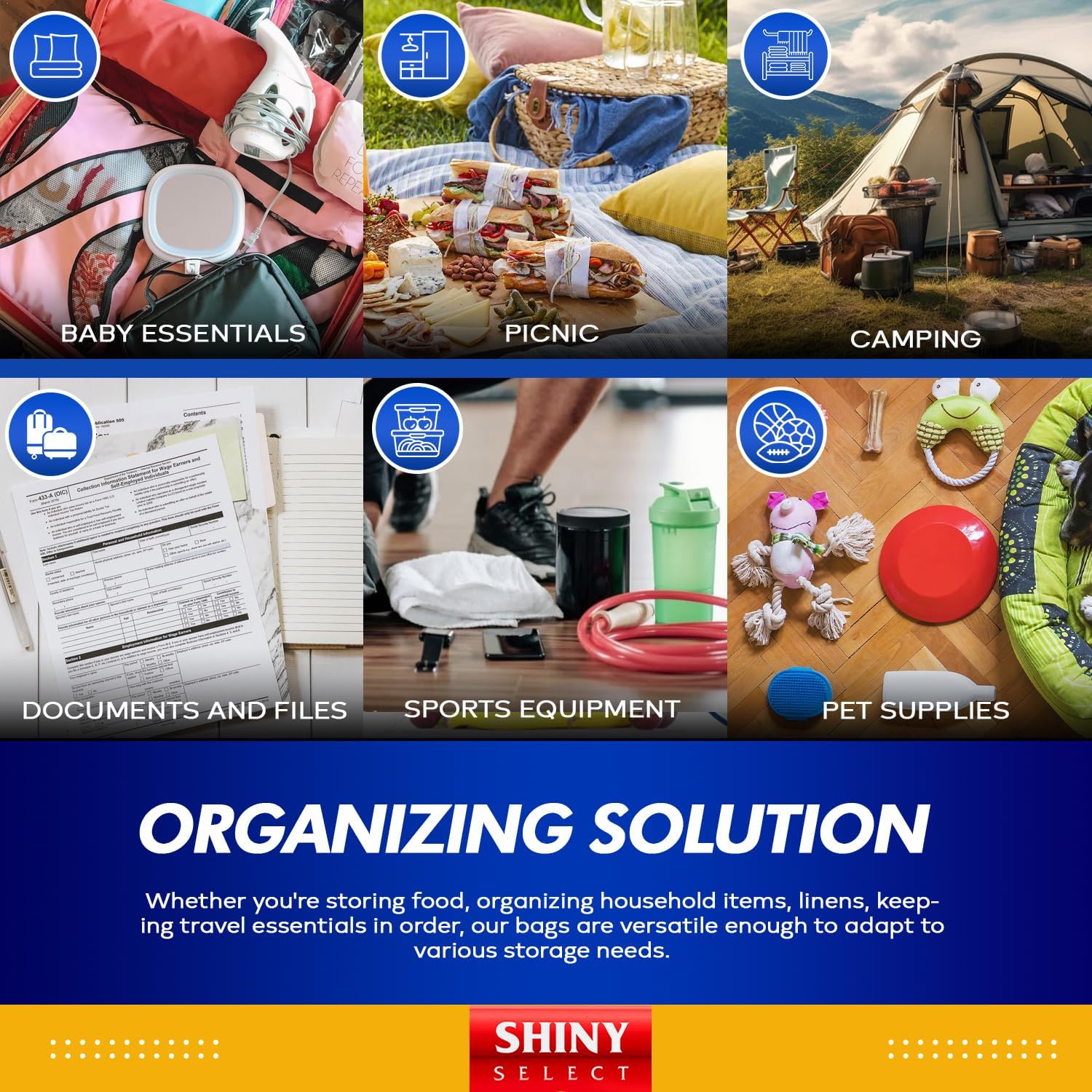 Amazon Basics Jumbo 8-Gallon Storage Bags - 10 Pack Huge Zipper Bags For  Clothing, Blankets & Moving 8 Gallon Resealable Bags For Moving