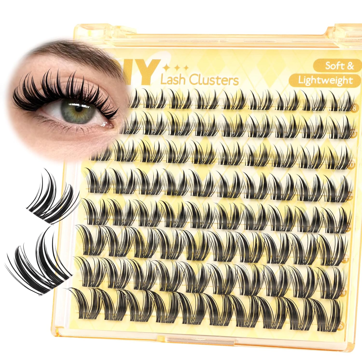 Manga Lash Clusters Spiky Eyelash Extensions for Natural Look