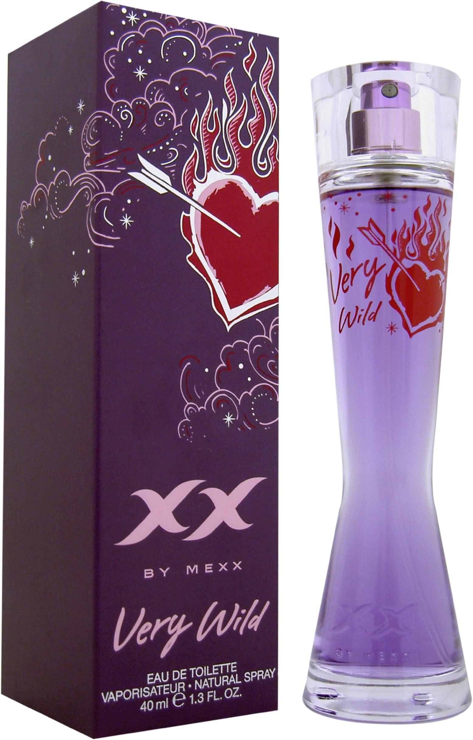 Mess Mexx Xx Very Wild Eau de Toilette Spray 1.4 Oz for Women, 1.4 Ounce