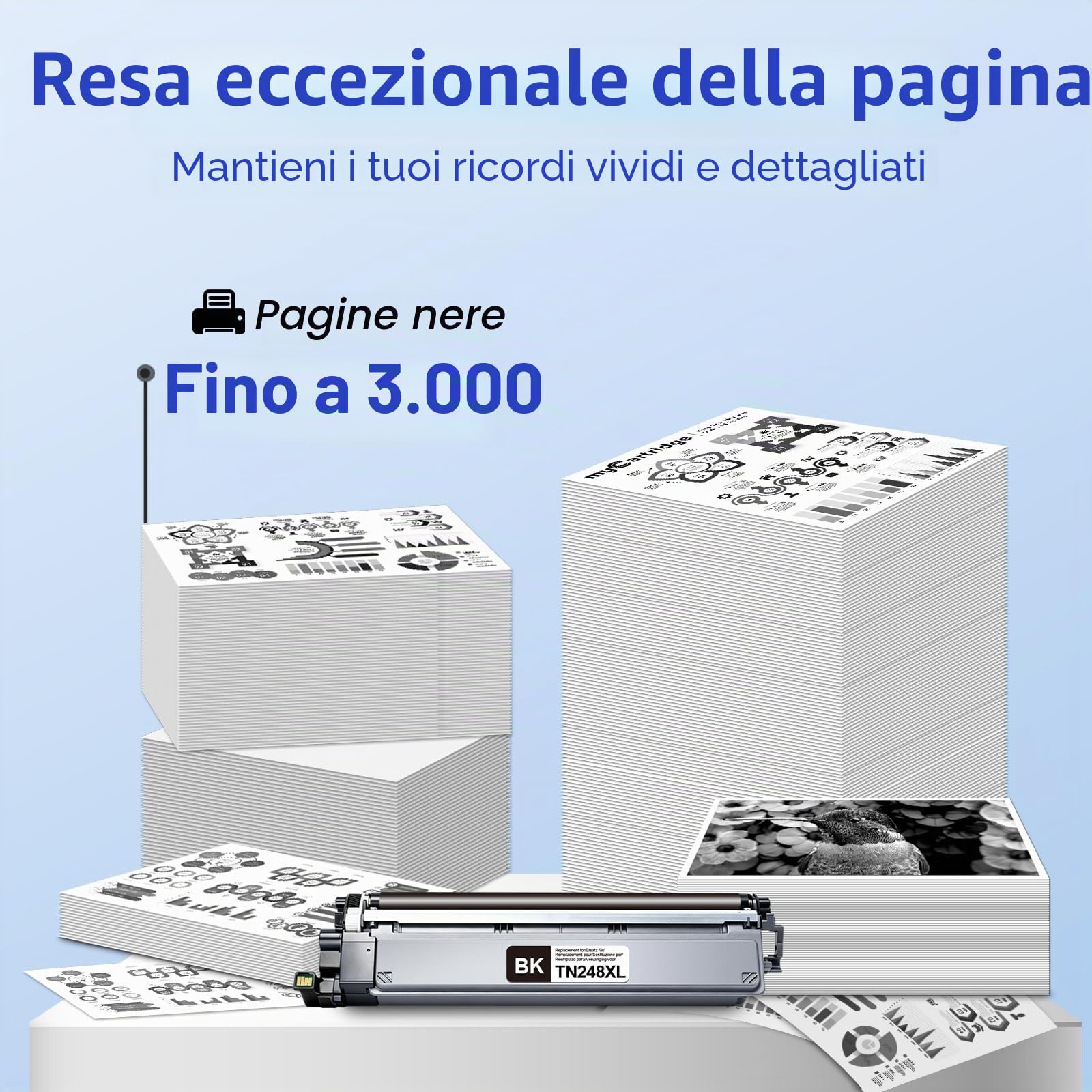 TN248XL 2x Nero compatibile con Brother MFC-L3760CDW L3740CDW DCP-L3560CDW | TN248XL Ricambio per Brother TN-248XL compatibile con Brother MFC-L3740CDWE DCP-L3520CDW ricarica per cartuccia di toner nero
