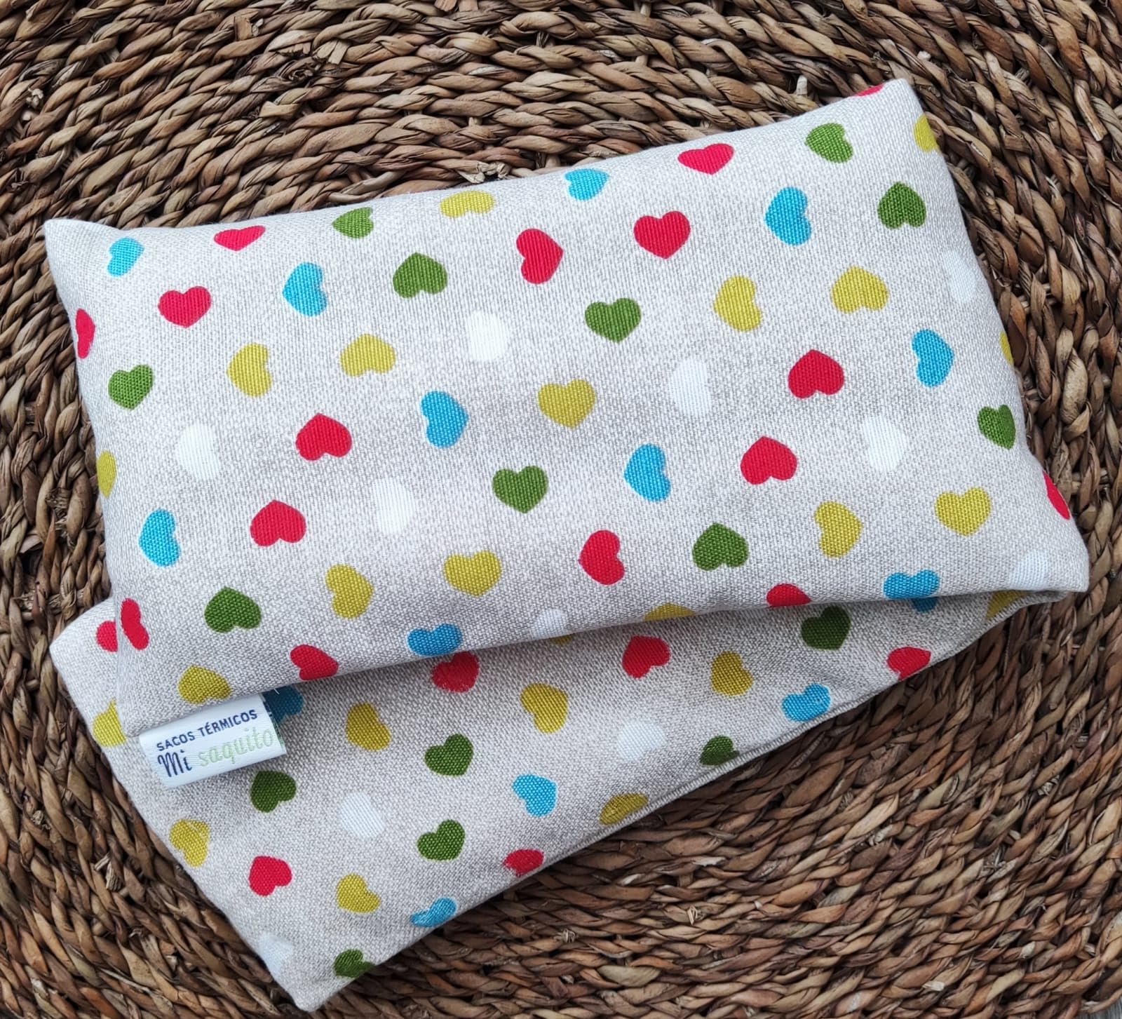 Sacco di semi per microonde 45 x 14 cm con custodia lavabile, sacchetto termico cervicale con lavanda, sacchetto termico e freddo–sacco termico cervicale