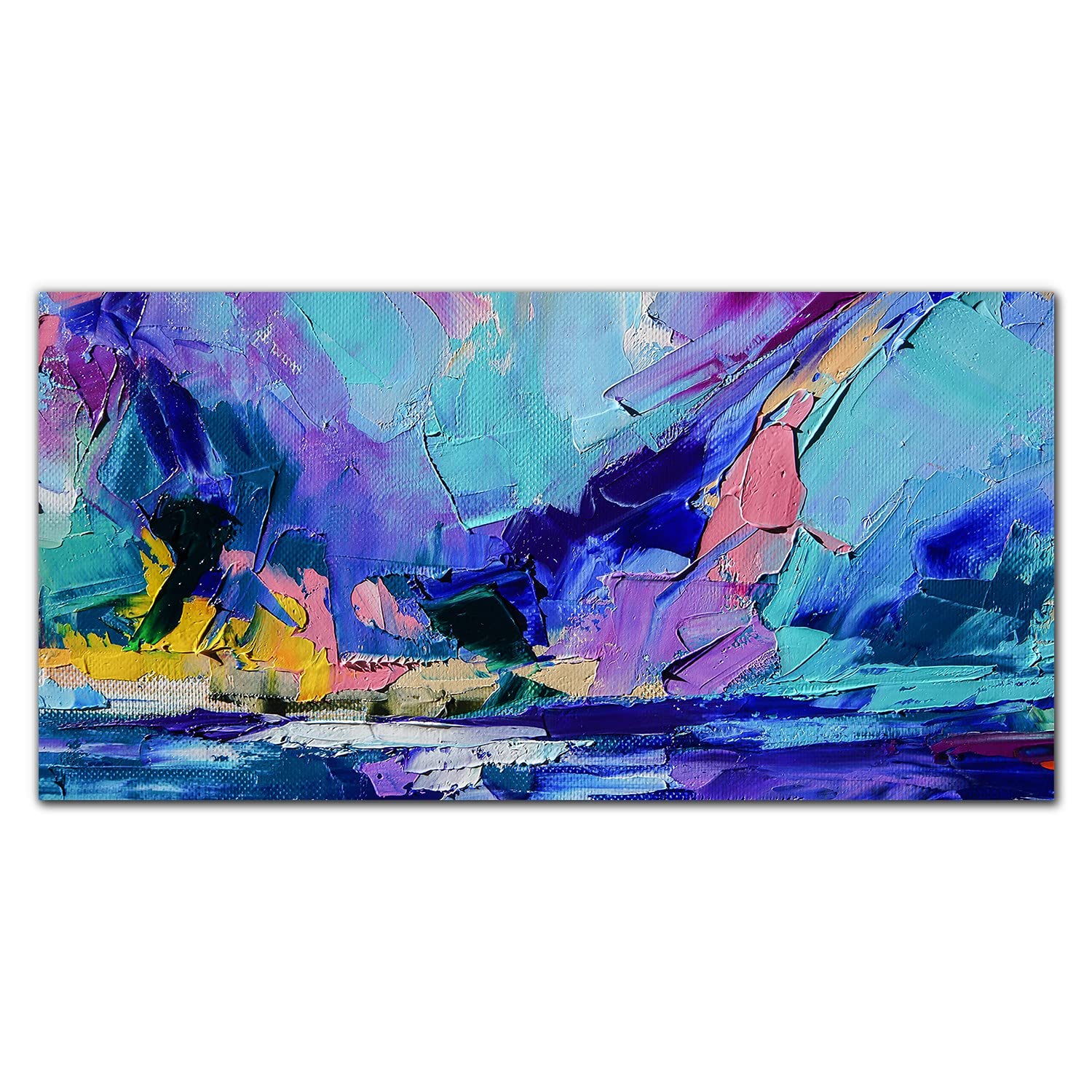Crédence de cuisine 100x50cm peinture abstraction pour transformer votre pièce en un lieu inspirant