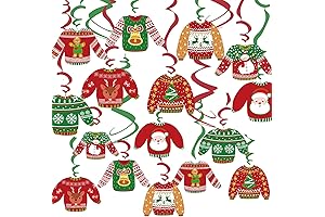 Merry Christmas Party Decorations Hanging Ceiling Swirls