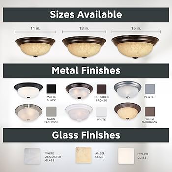 Amazon.com: DESIGNERS FOUNTAIN Reedley 2-Lights Flush Mount