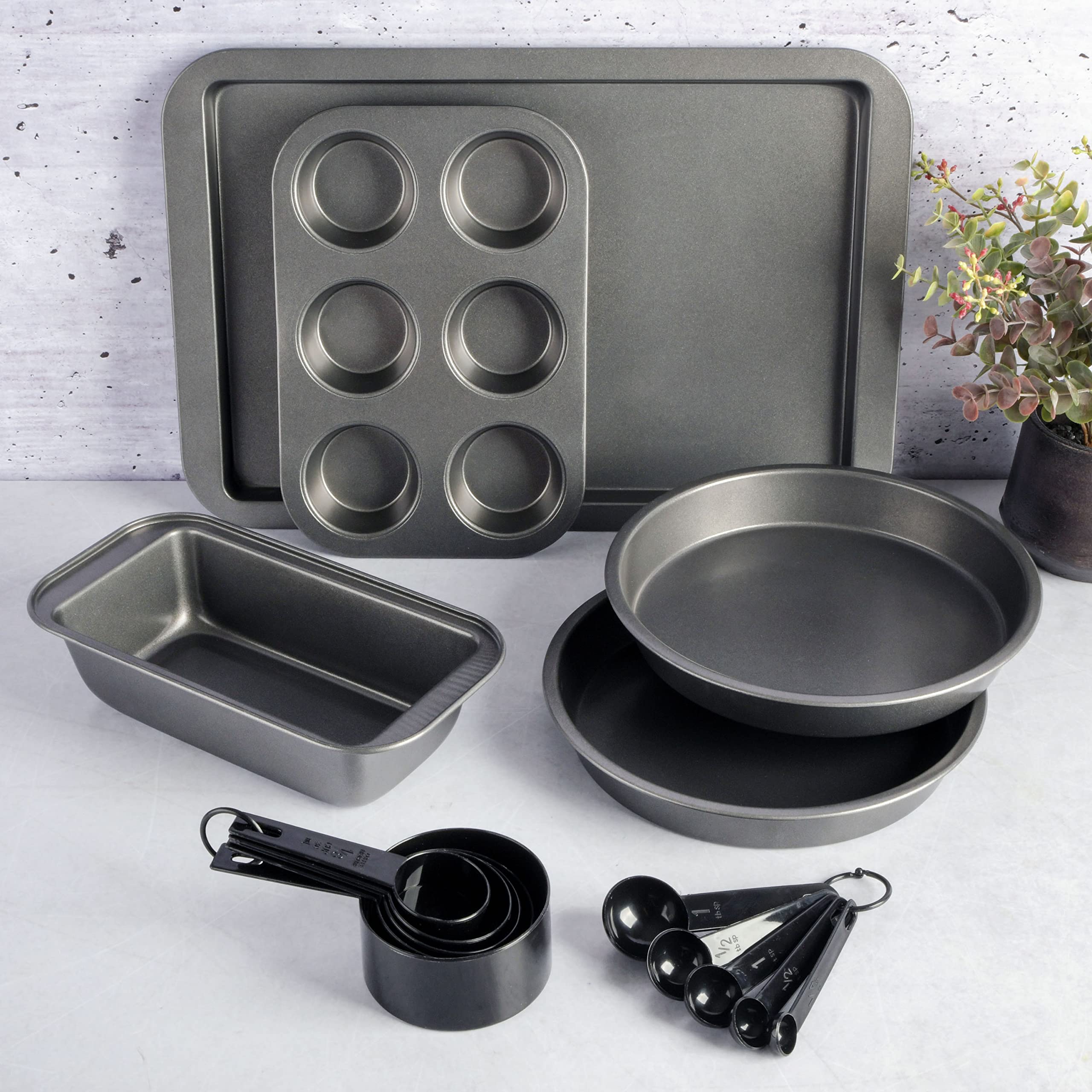 Gibson Home 95 Piece Kitchen in a Box Pots and Pans Cookware, Plates and Bowls Dinnerware, Cutlery Knife Block, Flatware Utensils, Tools & Gadgets, Storage, Glasses Set view 3