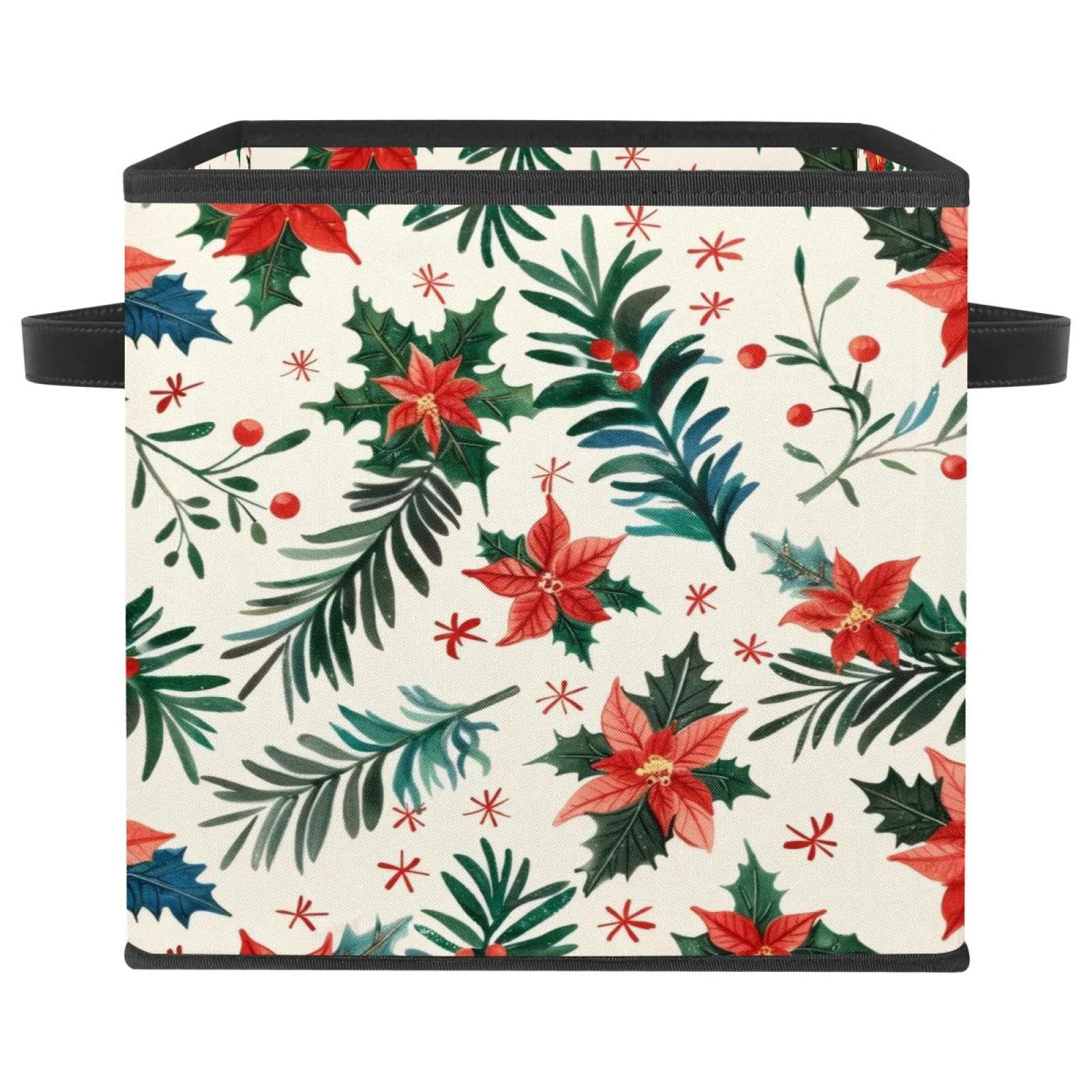Panier de rangement de Noël grand cube pliable pour dressing net