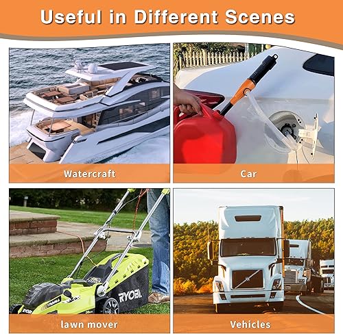 Miniatura 7 de Bomba de Batería de Energía Portátil, Bomba de Transferencia de Líquidos Operada por Batería, 2.2 Galones por Minuto, Para Gasolina y Combustible